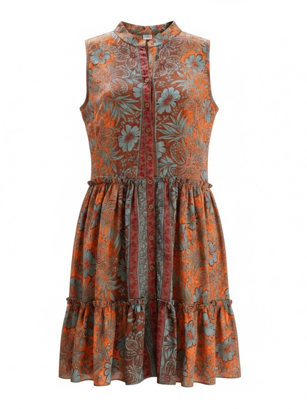 Lightweight silk blend sleeveless dress